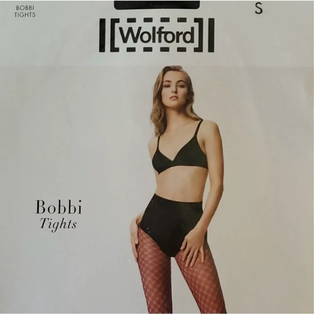 Wolford Women's Black Bobbi Tights size small new in package